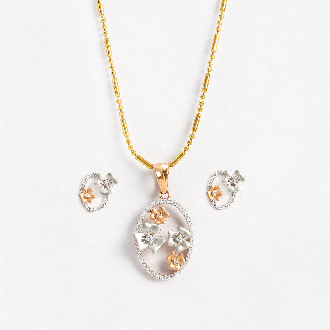 Graceful Lakshmi Gold Mangalsutra Pendant