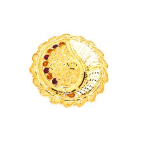 PLAIN YELLOW COCTAIL RING