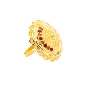 PLAIN YELLOW COCTAIL RING