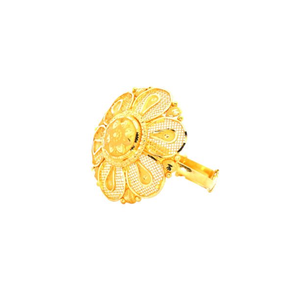 COCTAIL ROUND YELLOW RING