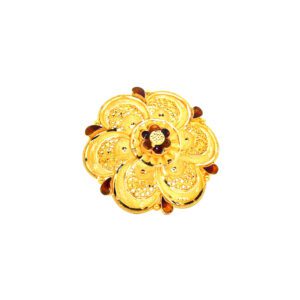 COCTAIL ROUND YELLOW RING