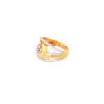 Gold Plated American Diamond Cocktail Ring for Women