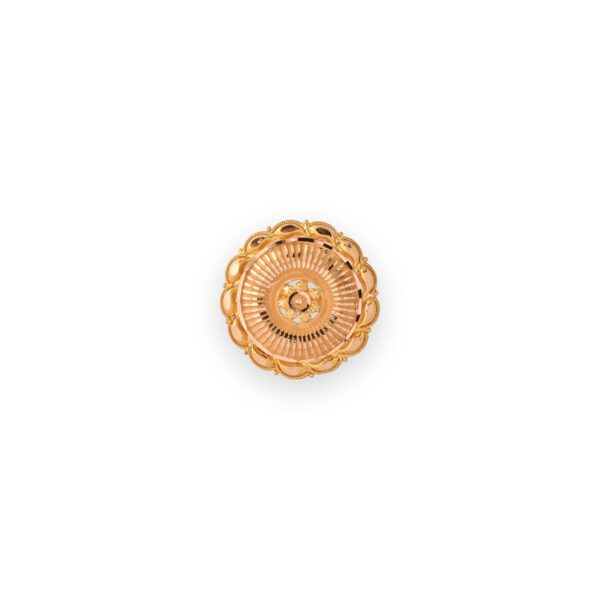 Delicate Flower-Inspired 22KT Gold Ring