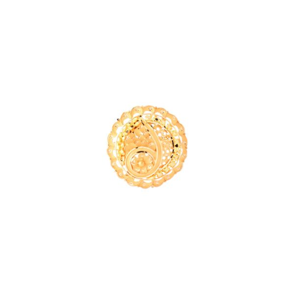 COCTAIL ROUND YELLOW RING