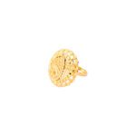 COCTAIL ROUND YELLOW RING