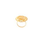 COCTAIL ROUND YELLOW RING