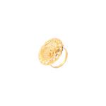 COCTAIL ROUND YELLOW RING