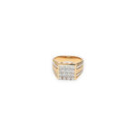 Gents Engagement Ring with 12 Diamonds