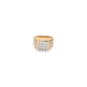 Gents Engagement Ring with 12 Diamonds