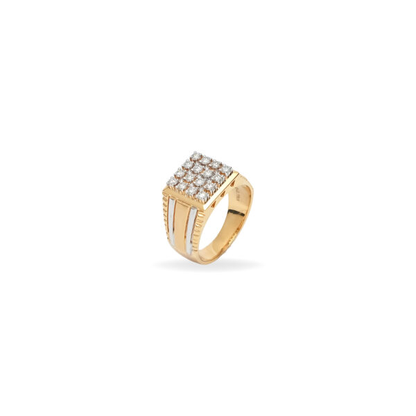 Gents Engagement Ring with 12 Diamonds