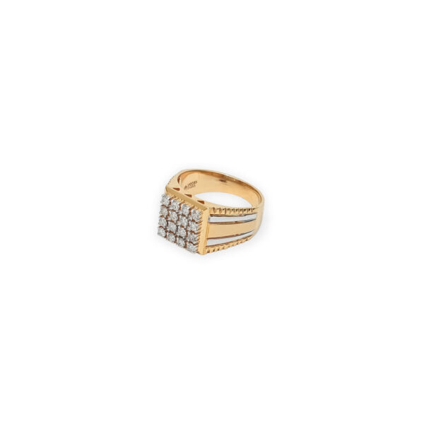 Gents Engagement Ring with 12 Diamonds