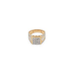 Men’s Diamond Ring Multi-Row Square Cluster Bold Luxury Design