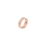 Men's Rose Gold Solitaire Diamond Band – Classic & Timeless Design