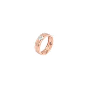 Men's Rose Gold Solitaire Diamond Band – Classic & Timeless Design