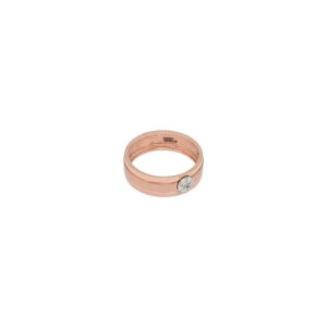 Men's Rose Gold Solitaire Diamond Band – Classic & Timeless Design