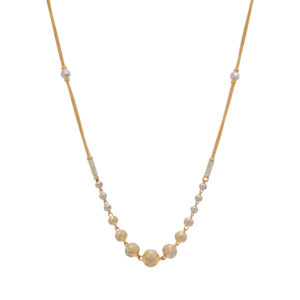 Elegant white Gold-Plated Beaded Traditional & Modern Design