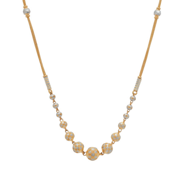 Elegant white Gold-Plated Beaded Traditional & Modern Design
