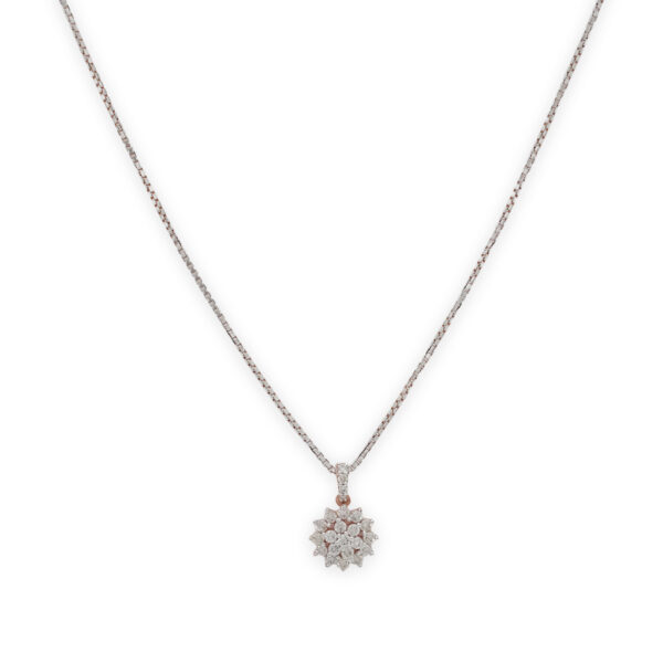 Grace and Glamour with this timeless Diamond pendant set.