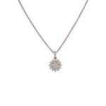 Grace and Glamour with this timeless Diamond pendant set.