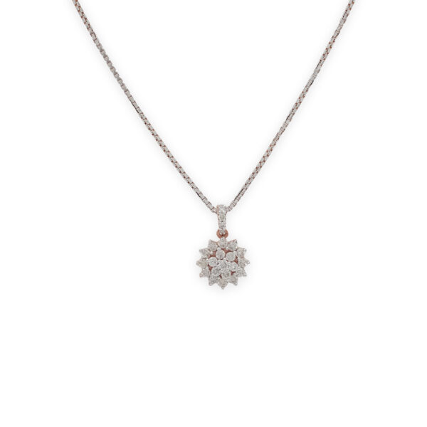 Grace and Glamour with this timeless Diamond pendant set.