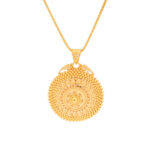 Traditional Antique Round Gold Pendant