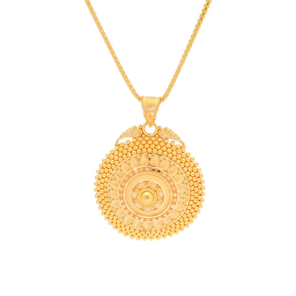 Traditional Antique Round Gold Pendant