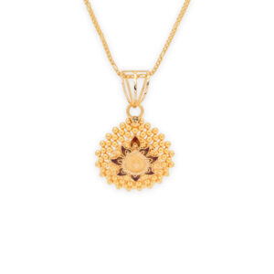 "Golden Glow Pendant Set"