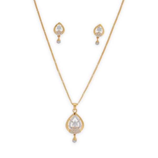 Crystal Teardrop Elegance Pendant Set