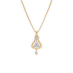 Geometric Glam Gold Pendant Set