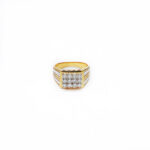 Gents Engagement Ring with 12 Diamonds