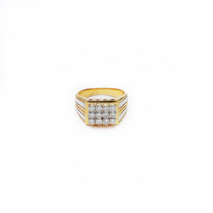 Gents Engagement Ring with 12 Diamonds