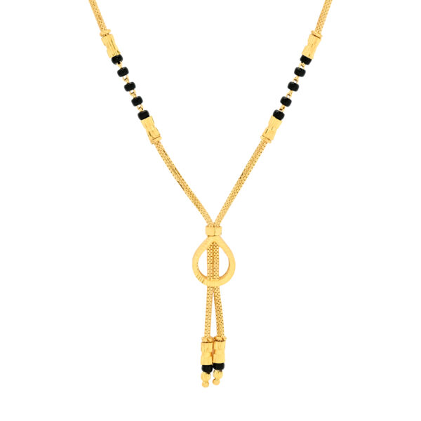 Sleek Circle Pendant Mangalsutra