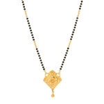 Geometric Charm Gold Mangalsutra Pendant