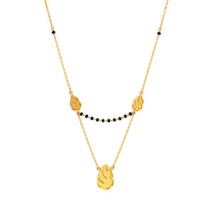 Leafy Elegance Gold Mangalsutra