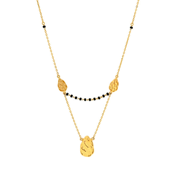Leafy Elegance Gold Mangalsutra