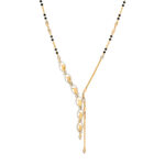 Modern Rodium-Accented Mangalsutra