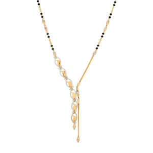 Modern Rodium-Accented Mangalsutra