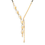Modern Rodium-Accented Mangalsutra