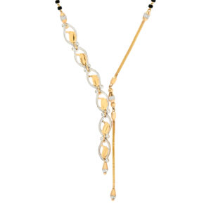 Modern Rodium-Accented Mangalsutra