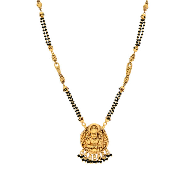 Graceful Lakshmi Gold Mangalsutra Pendant