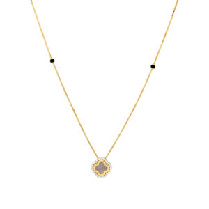 Elegant Floral zircon Mangalsutra