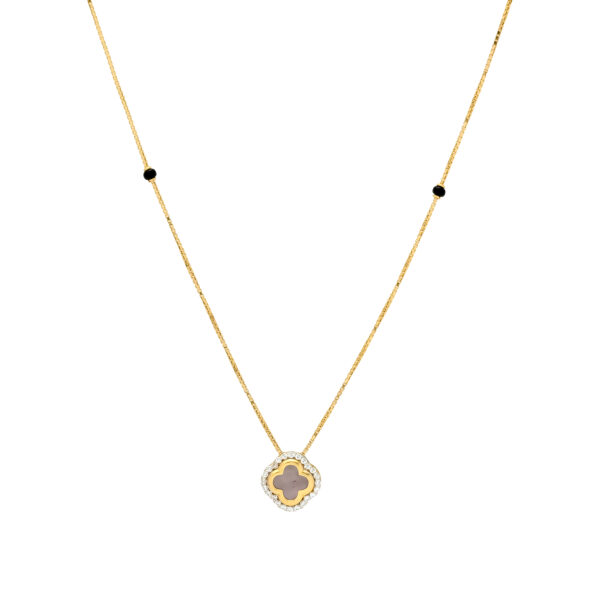 Elegant Floral zircon Mangalsutra