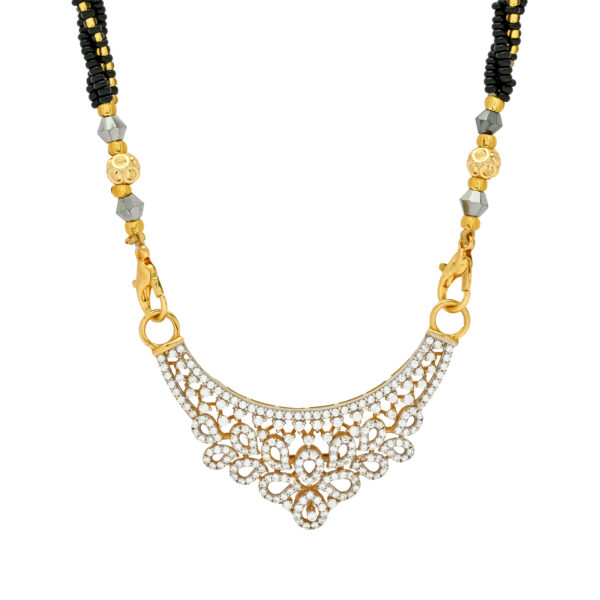 Elegant Mangalsutra with Crystal Pendant