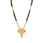 Traditional Gold Mangalsutra with Intricate Pendant Design