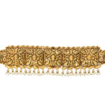 Temple Gold Floral Choker Necklace