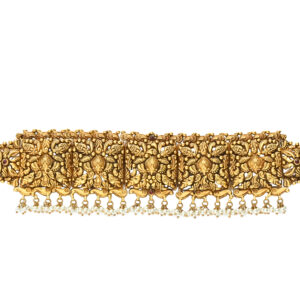 Temple Gold Floral Choker Necklace