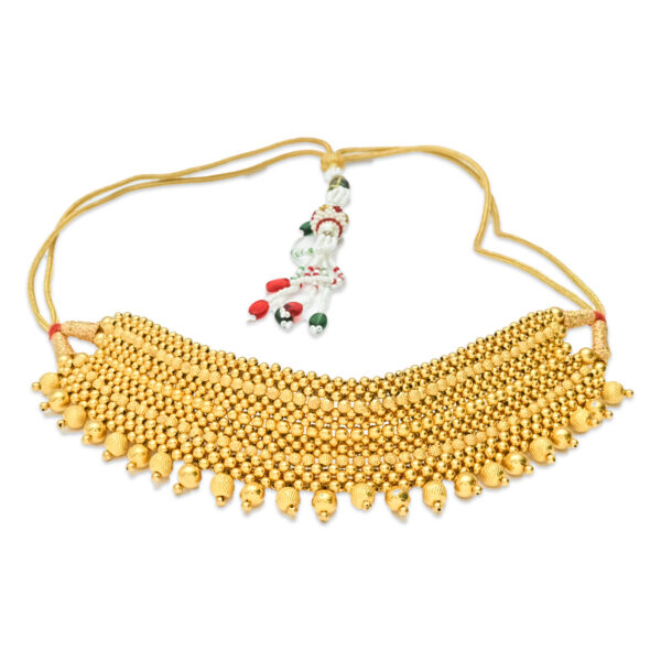 Trending Gold Beaded Choker Necklace