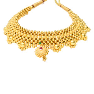 Traditional South Indian Gold Choker Necklace