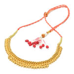 Traditional South Indian Gold Beaded Necklace