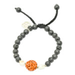 Mystic Rudraksha Lava Stone Healing Bracelet